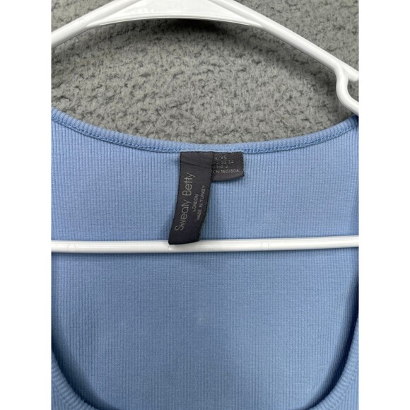 Sweaty Betty blue ribbed Tank top size xs - Picture 3 of 4